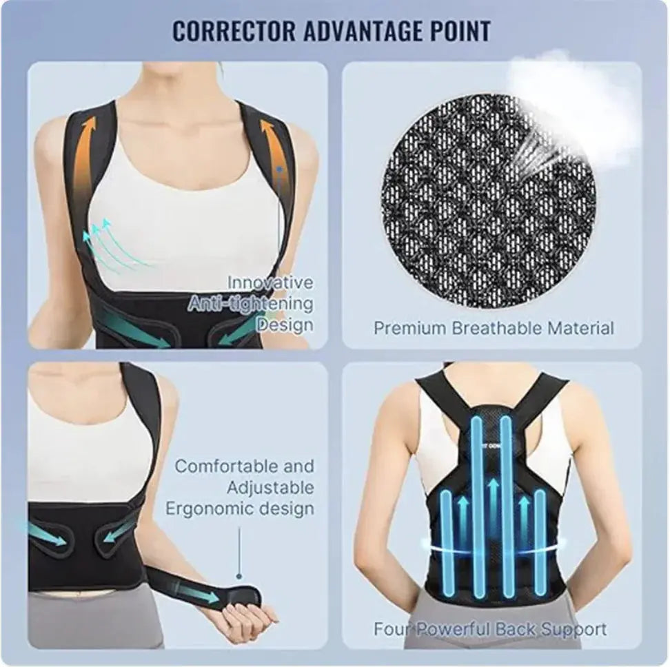 SpineEase™  -  Ergonomic Back Posture Corrector (magnetic, adjustable, premium design) My Store